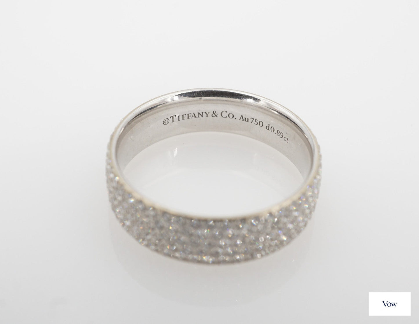 Tiffany & Co. Metro Diamond Ring — 0.89ct, 18k White Gold — Authentic Pre-Owned