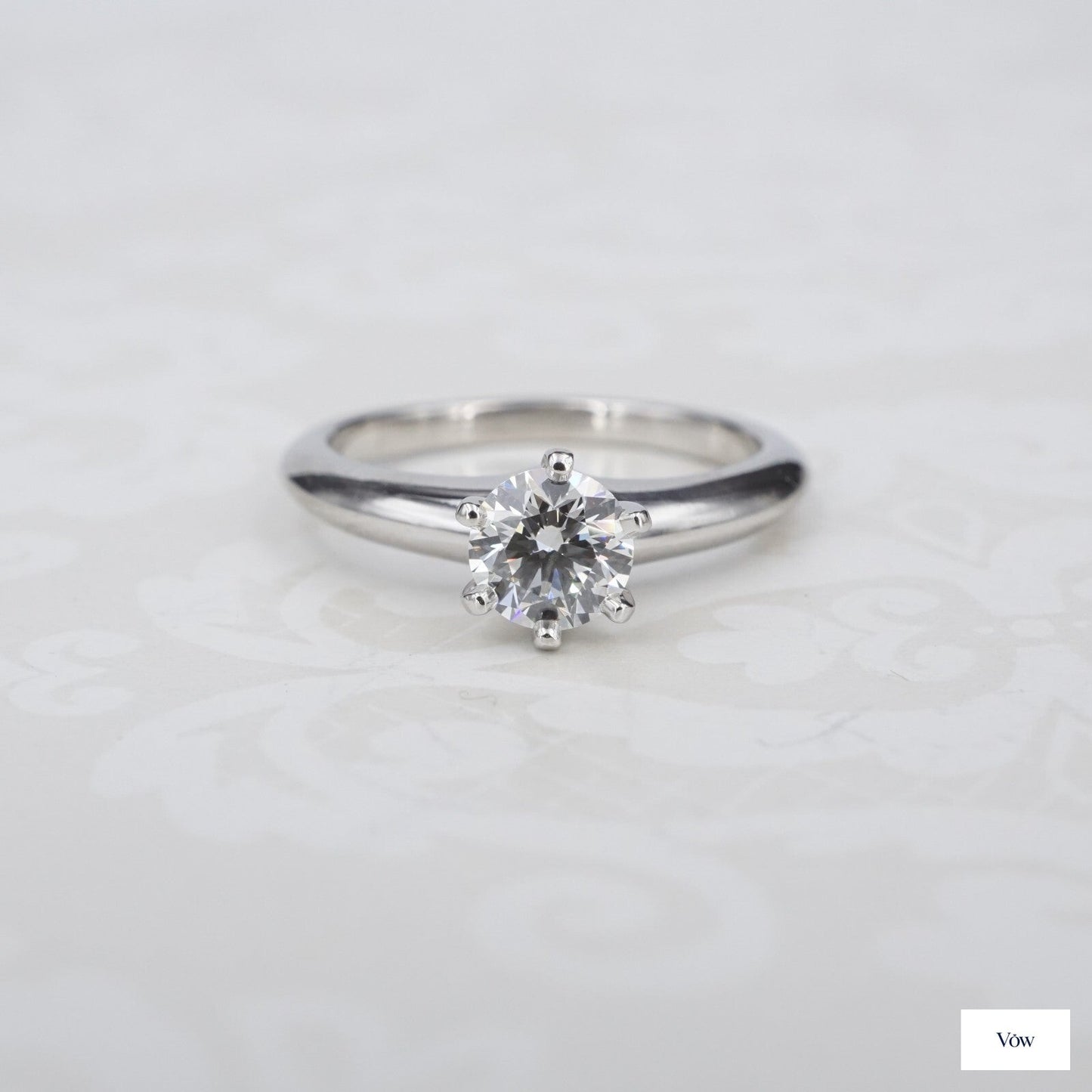 Tiffany & Co. Round Diamond Ring — 0.62ct, Platinum — Authentic Pre-Owned