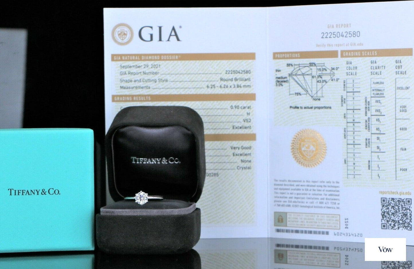 Tiffany & Co. Platinum Diamond Engagement Ring — 0.90ct Round — Authentic Pre-Owned