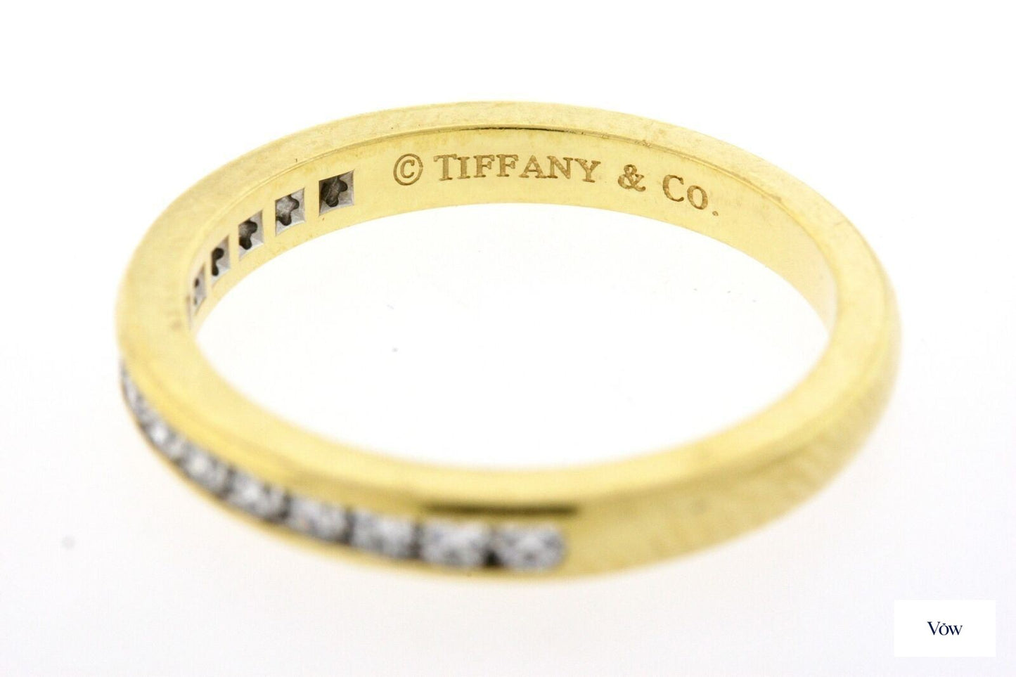 Tiffany & Co. Diamond Wedding Band — 0.21ct, 18k Yellow Gold — Authentic Pre-Owned