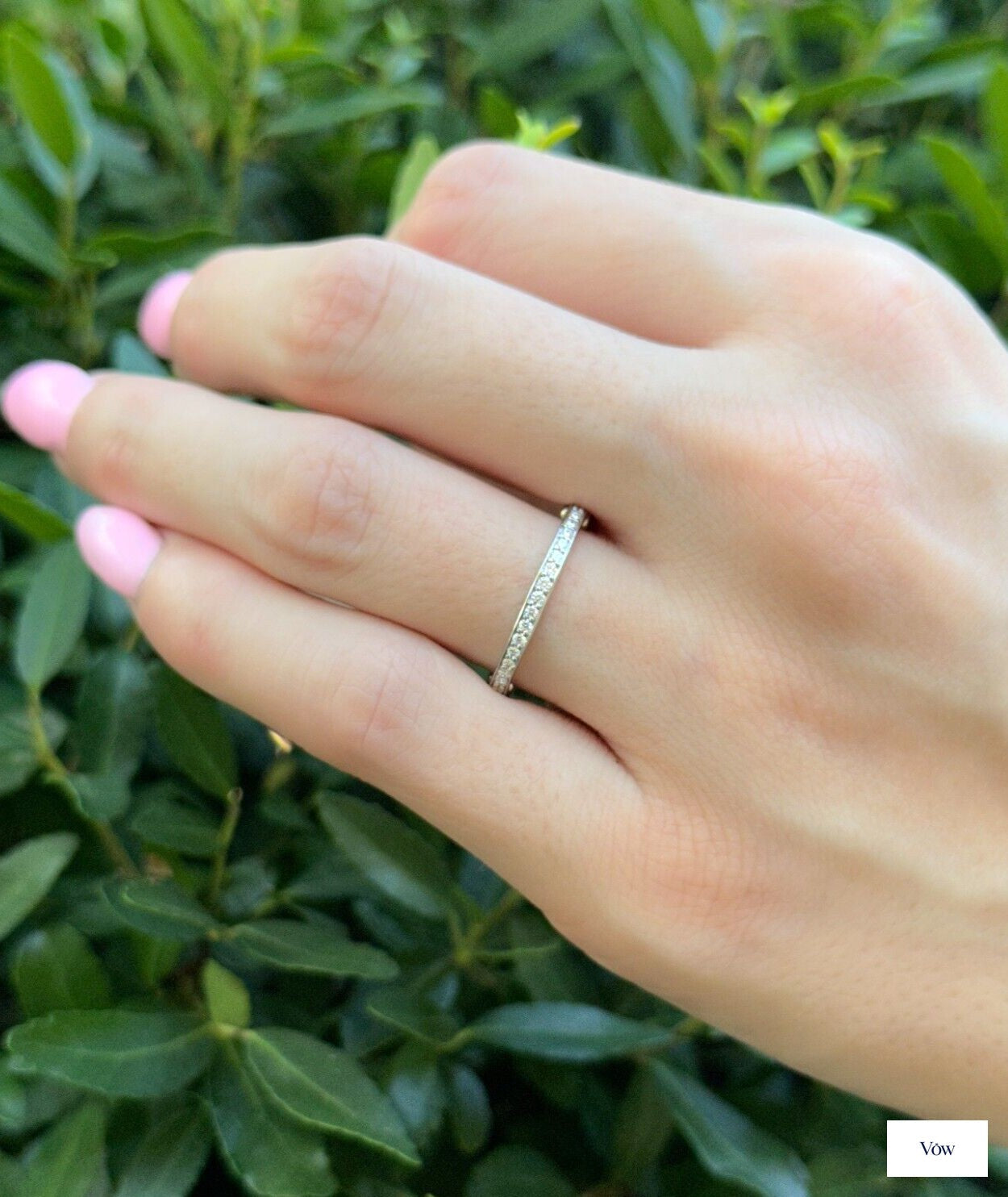 Tiffany & Co. Lock Collection Diamond Ring — 18k White Gold — Authentic Pre-Owned
