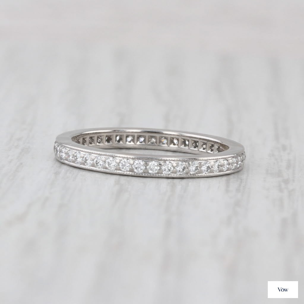 Tiffany & Co. Legacy — 0.62ct Diamond Eternity Band, Platinum — Authentic Pre-Owned