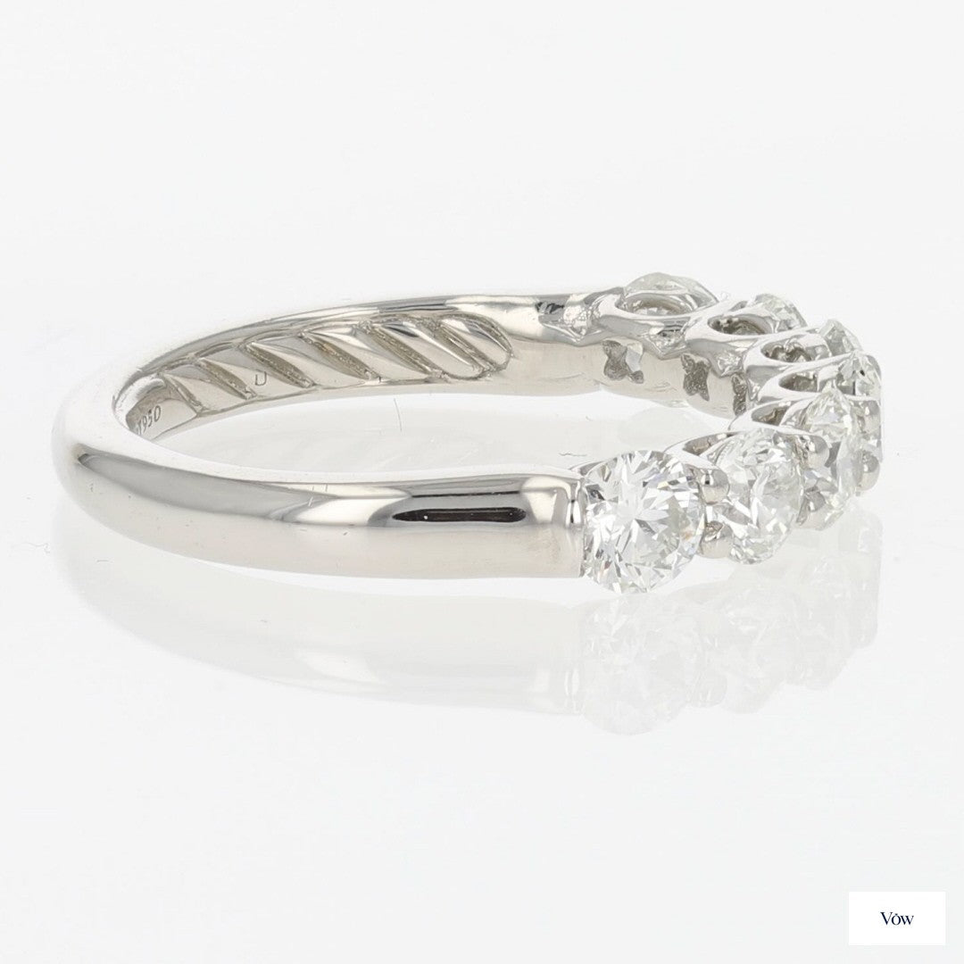 David Yurman Eden — 1.36ct Round Diamond Platinum Ring — Authentic Pre-Owned