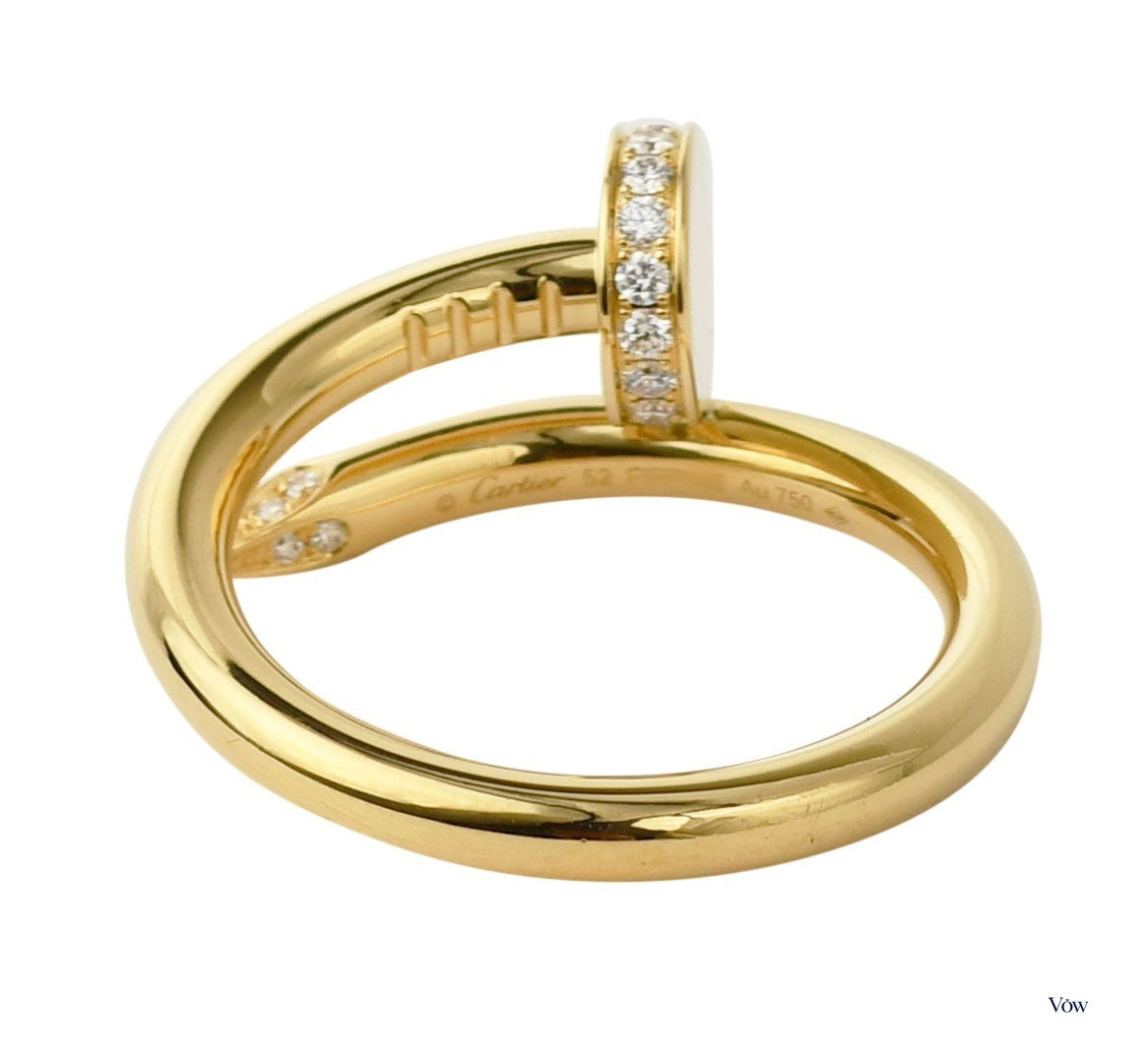 Cartier Juste un Clou — 0.13ct Diamond, 18k Yellow Gold — Authentic Pre-Owned