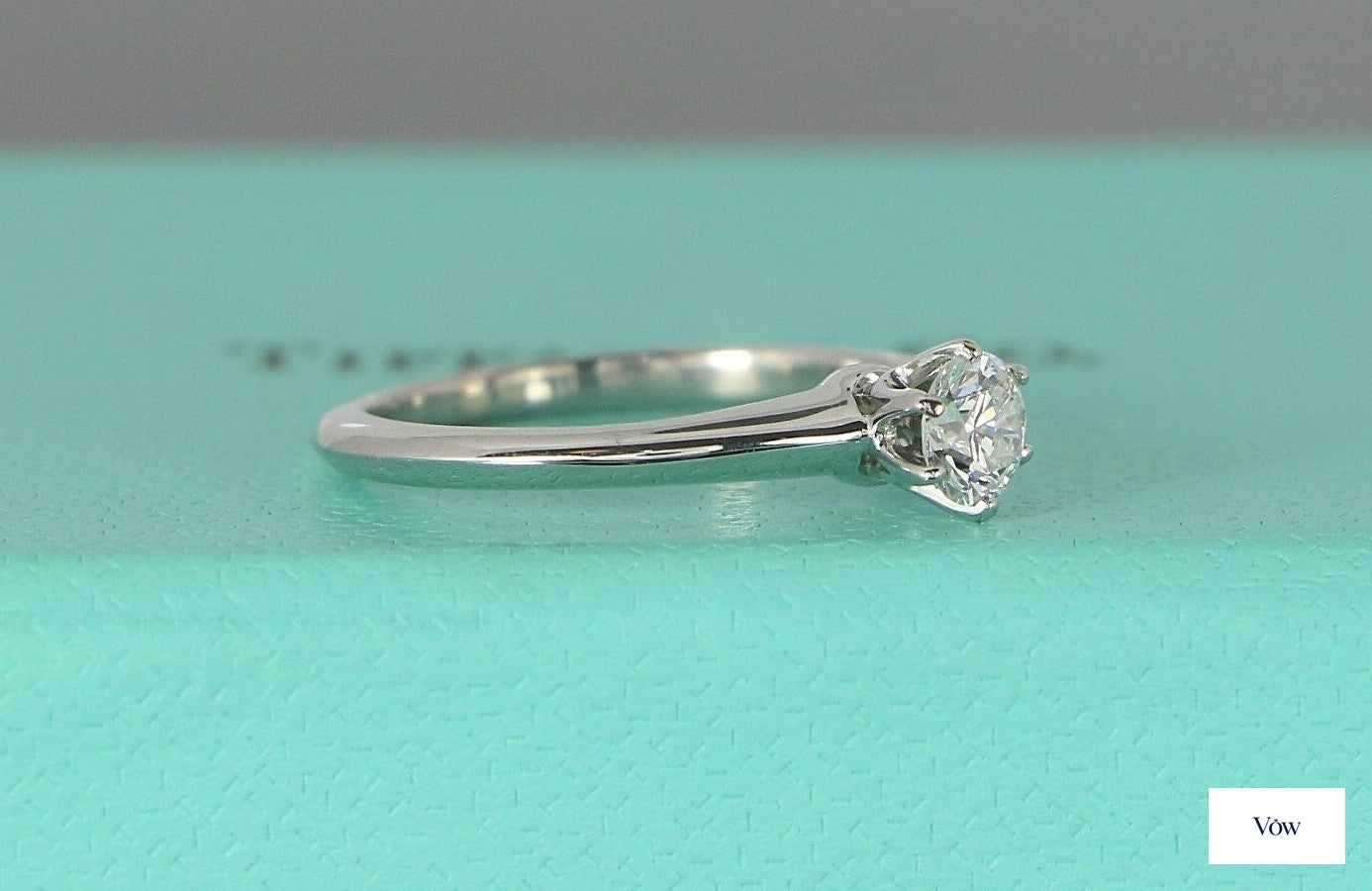 Tiffany & Co. Round Diamond Engagement Ring — 0.34ct Platinum — Authentic Pre-Owned