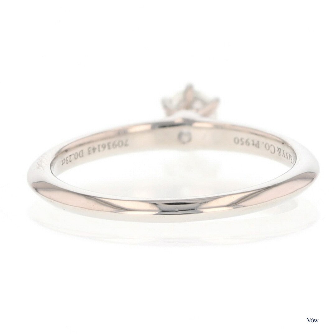 Tiffany & Co. Round Diamond Solitaire — 0.23ct Platinum — Authentic Pre-Owned