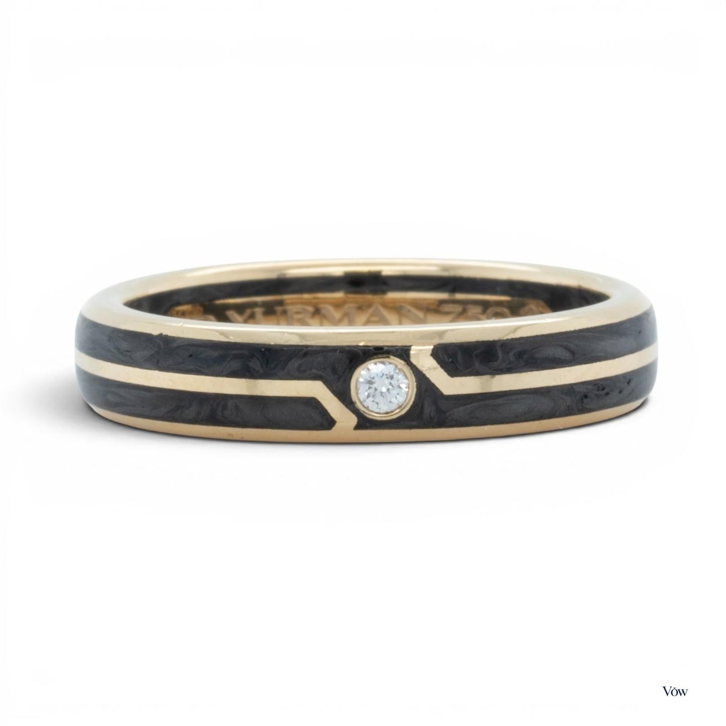 David Yurman Cable Crossover — 0.03ct Diamond, 18k Yellow Gold — Authentic Pre-Owned