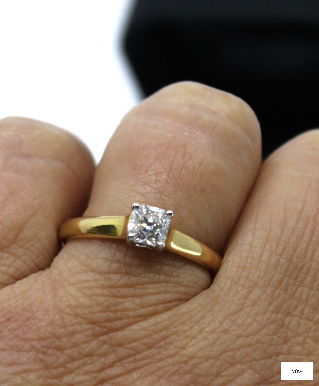 Tiffany & Co. Lucida Solitaire — 0.50ct Diamond, Yellow Gold — Authentic Pre-Owned