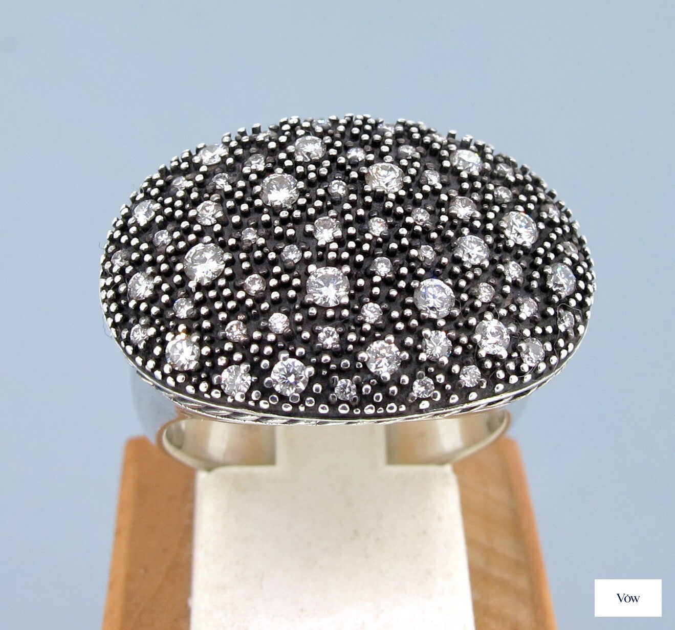 David Yurman Midnight Melange — 1.00ct Round Diamonds, Sterling Silver — Authentic Pre-Owned