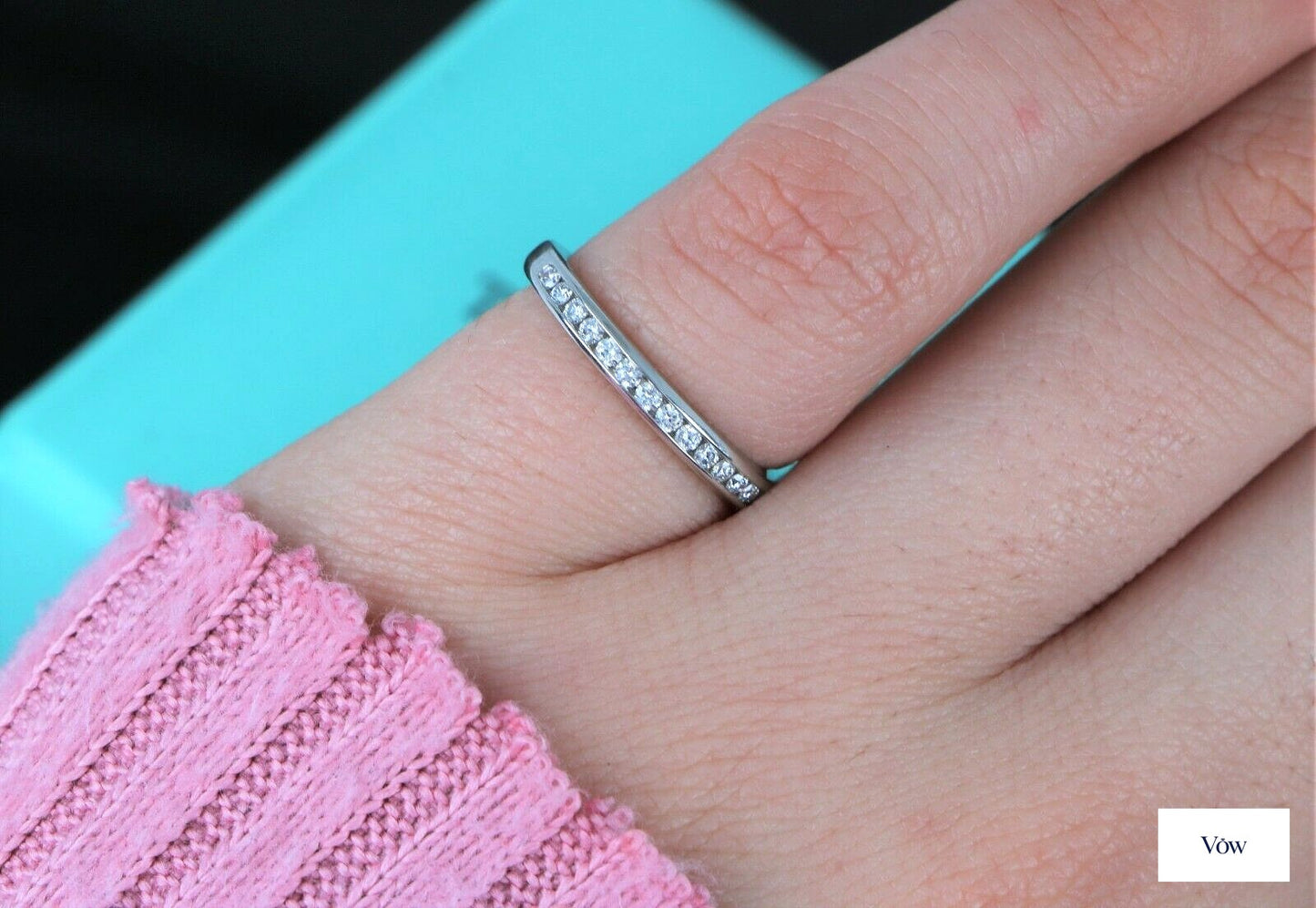 Tiffany & Co. Channel Set Diamond Band — Platinum — Authentic Pre-Owned
