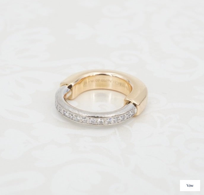 Tiffany & Co. Lock Diamond Ring — 0.81ct, 18k White Gold — Authentic Pre-Owned