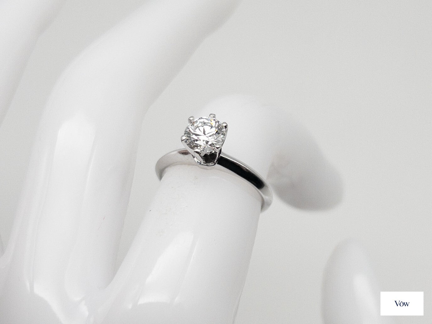 Tiffany & Co. 0.75ct Diamond Solitaire — Platinum — Authentic Pre-Owned