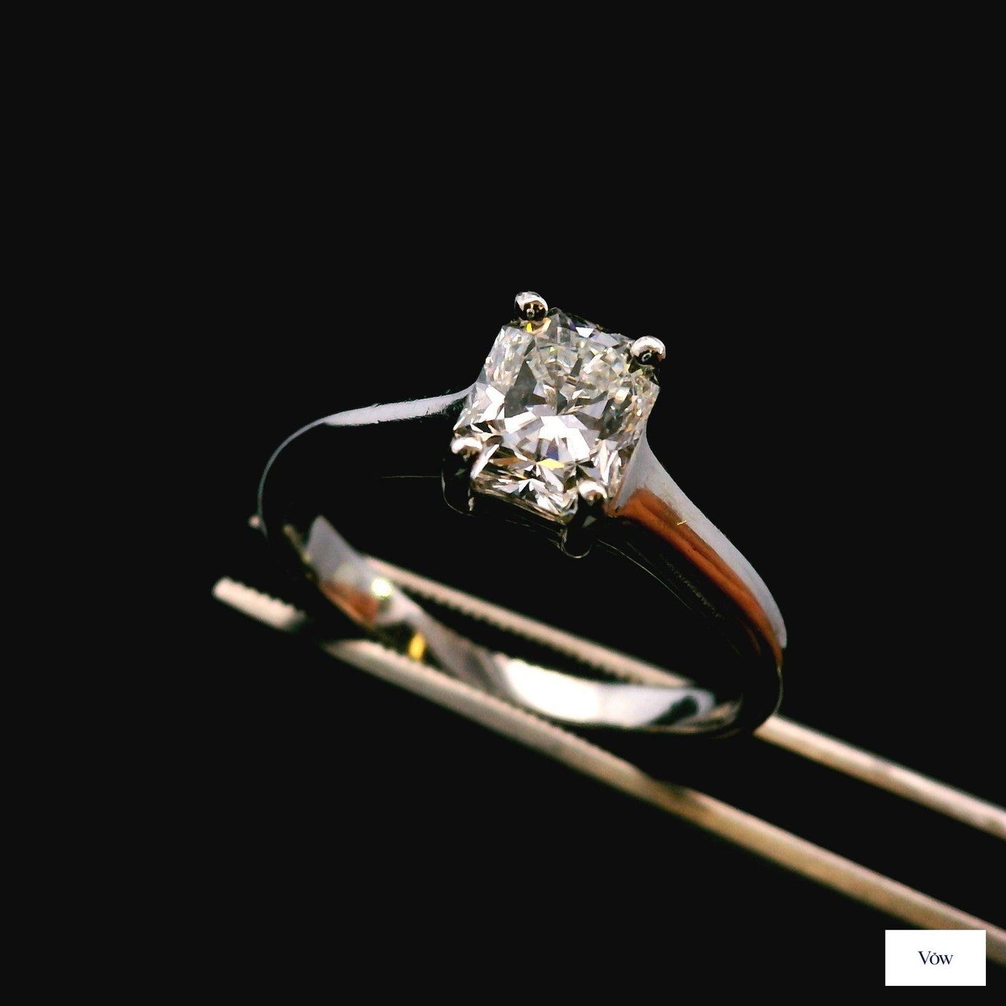 Tiffany & Co. Emerald-Cut Diamond Ring — 0.96ct Platinum — Authentic Pre-Owned
