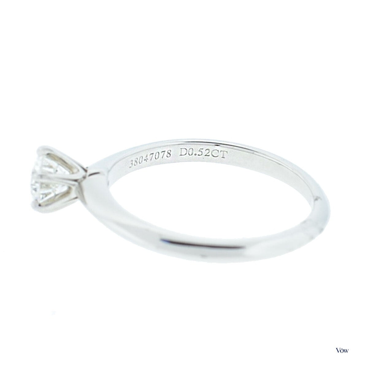 Tiffany & Co. Round Diamond Solitaire — 0.52ct, Platinum — Authentic Pre-Owned