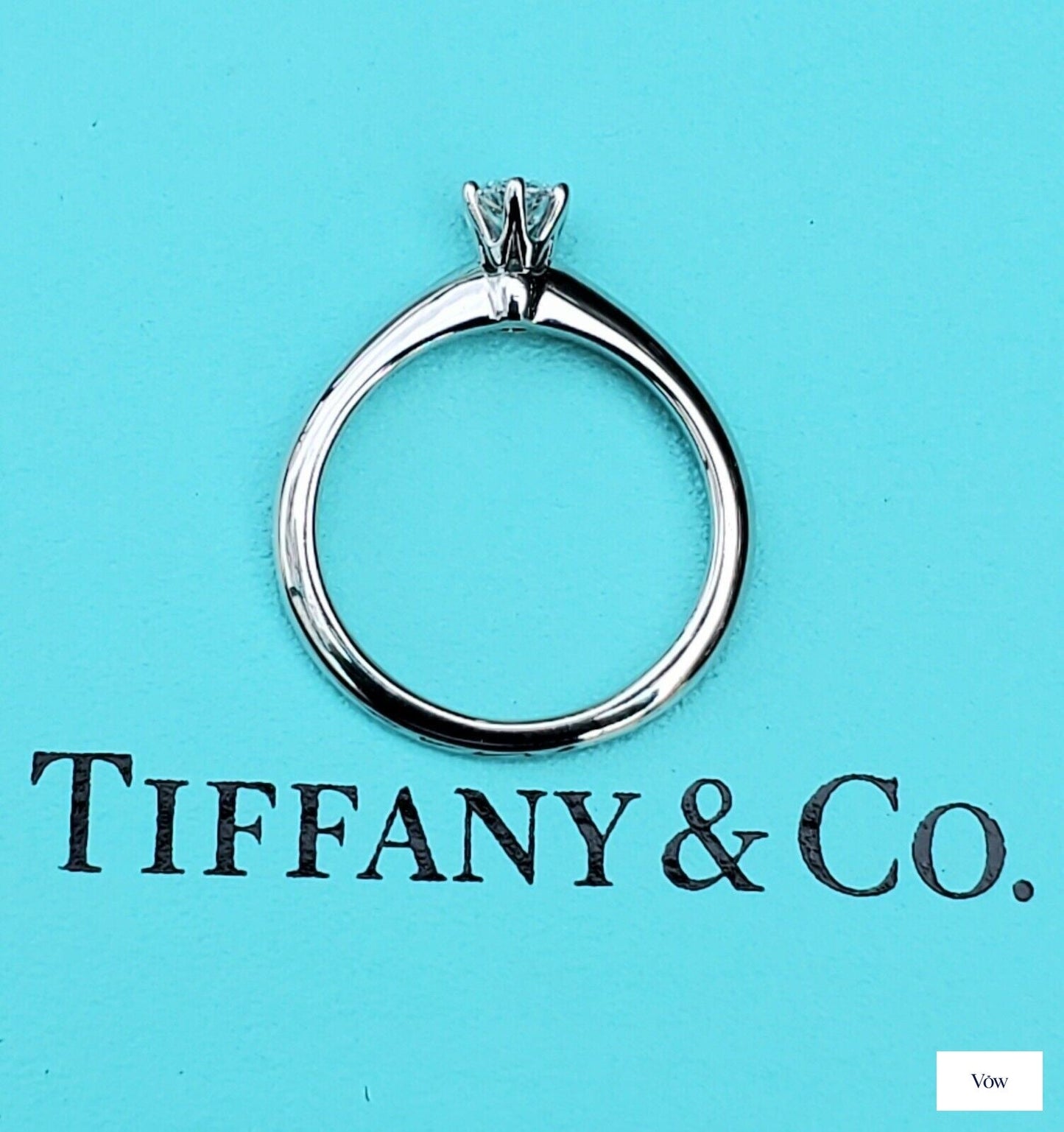 Tiffany & Co. Round Solitaire Diamond Ring — 0.24ct, Platinum — Authentic Pre-Owned