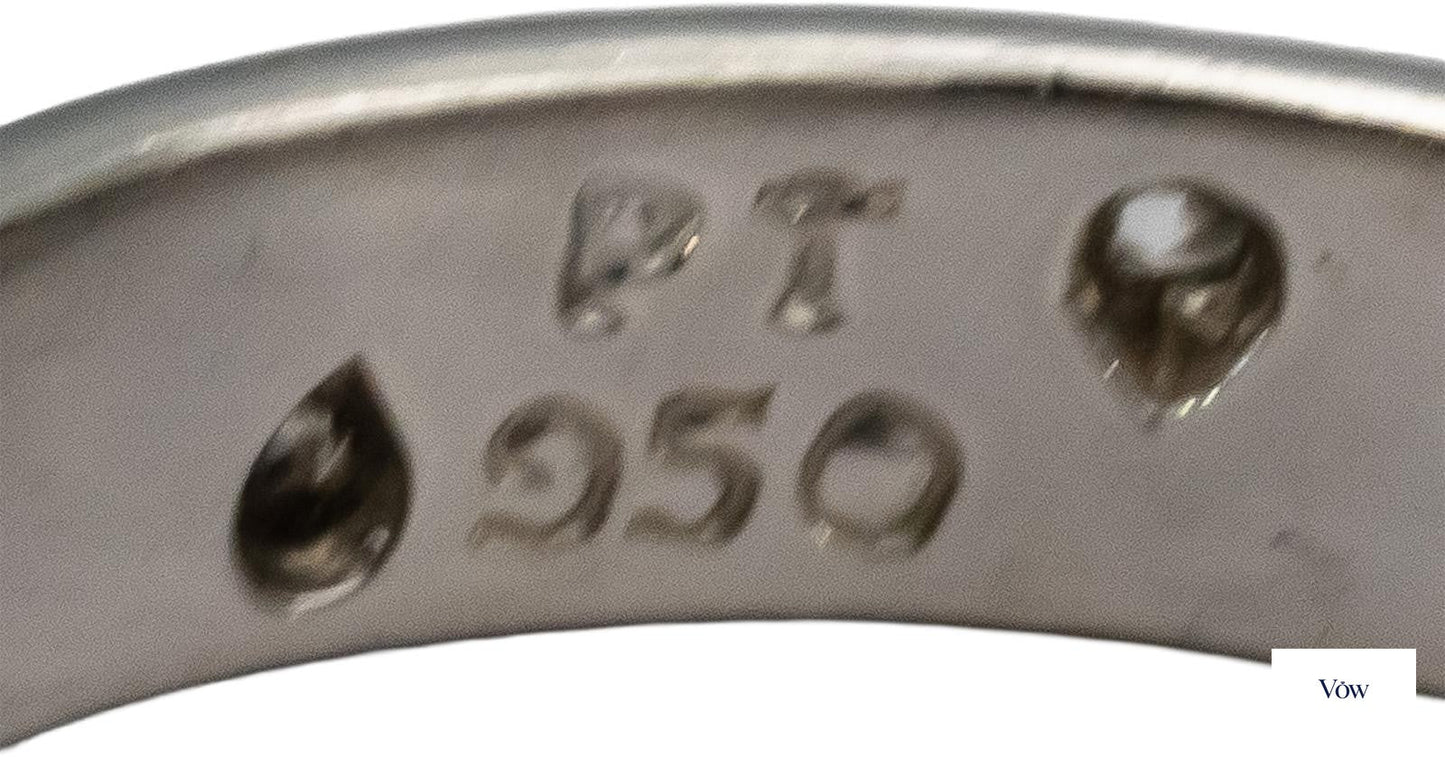 Tiffany & Co. Etoile Round Diamond Ring — 0.30ct Platinum — Authentic Pre-Owned
