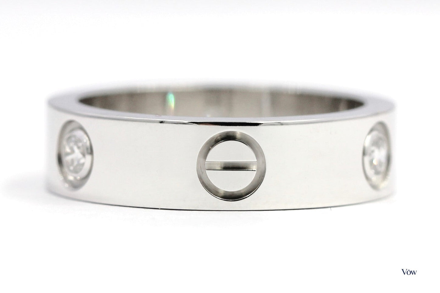 Cartier Love Ring — 0.22ct Round Diamond, 18K White Gold — Authentic Pre-Owned