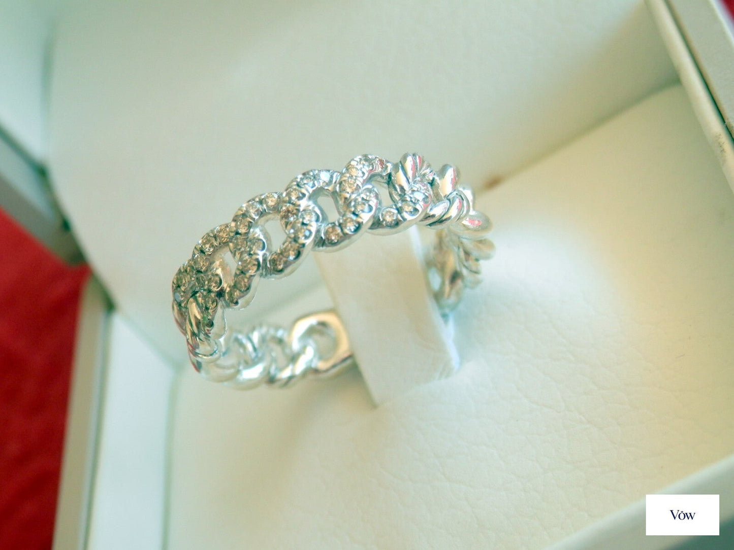 David Yurman Belmont Curb Link — Diamond Pave, Sterling Silver — Authentic Pre-Owned