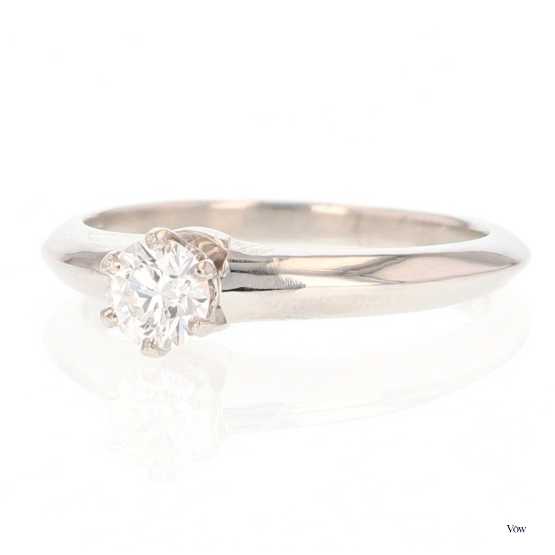 Tiffany & Co. Round Diamond Solitaire — 0.27ct, Platinum — Authentic Pre-Owned