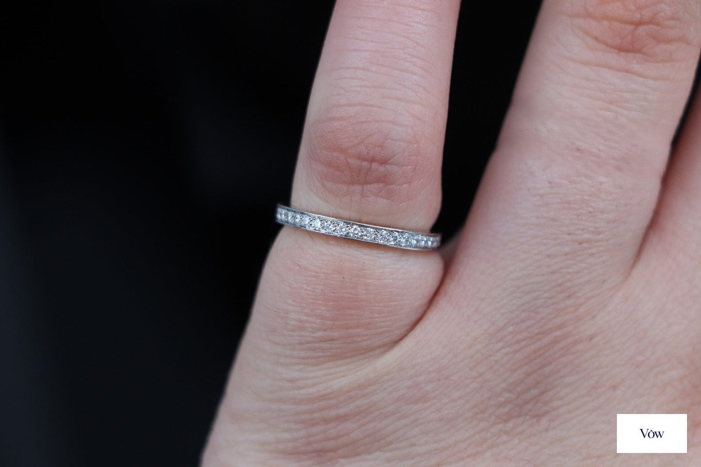 Van Cleef & Arpels Platinum Diamond Eternity Band — 0.34ct — Authentic Pre-Owned