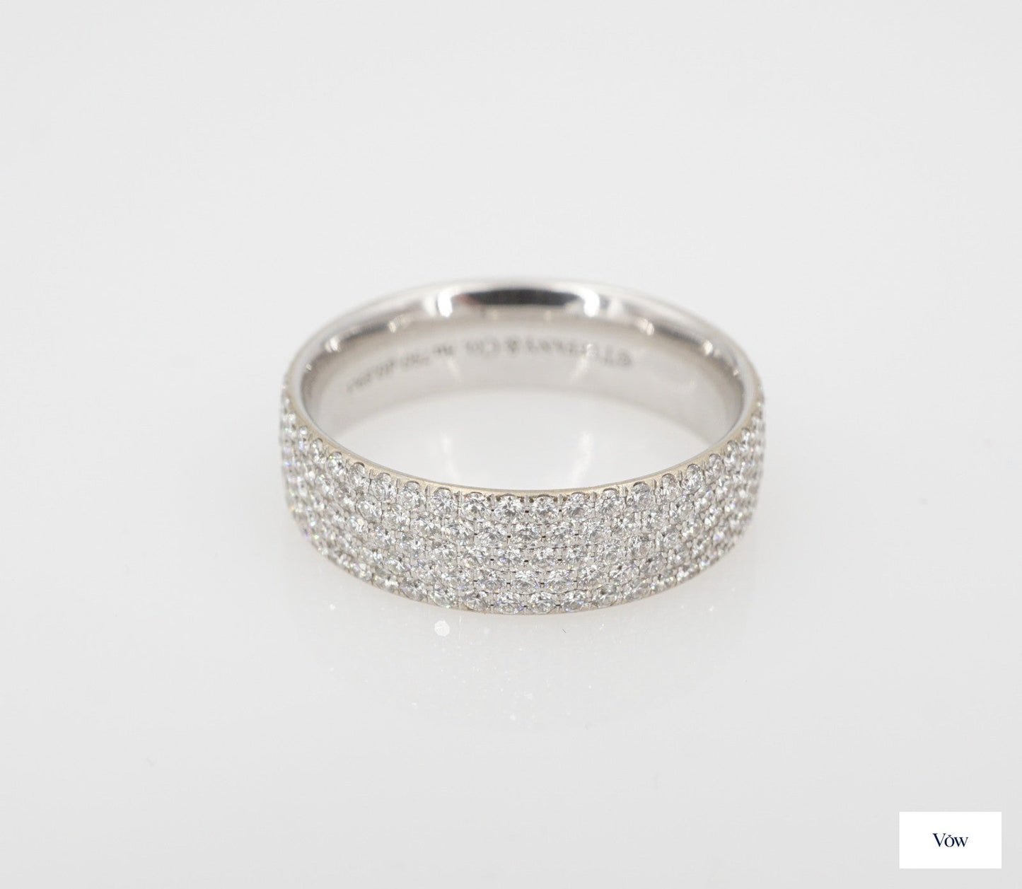 Tiffany & Co. Metro Diamond Ring — 0.89ct, 18k White Gold — Authentic Pre-Owned