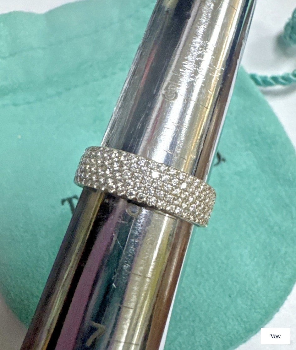 Tiffany & Co. Diamond Engagement Ring — 0.90ct, 18K White Gold — Authentic Pre-Owned
