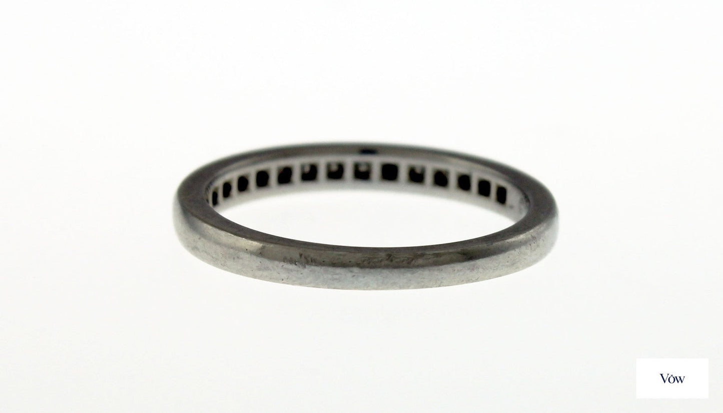 Tiffany & Co. Half Eternity Diamond Band — Platinum — Authentic Pre-Owned