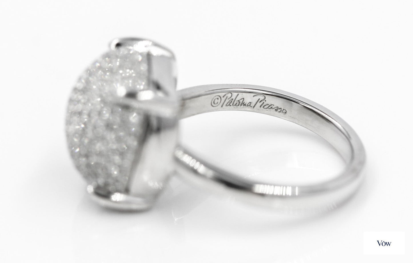 Tiffany & Co. Paloma Picasso — 0.49ct Diamond Ring, White Gold — Authentic Pre-Owned