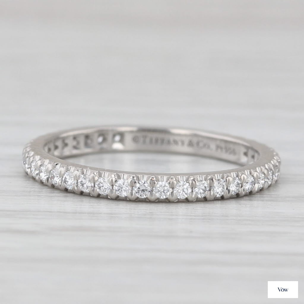 Tiffany & Co. Soleste — 0.33ct Diamond Platinum Ring — Authentic Pre-Owned