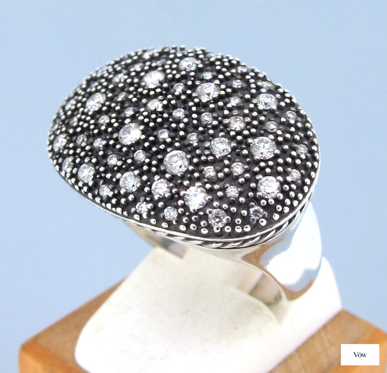 David Yurman Midnight Melange — 1.00ct Round Diamonds, Sterling Silver — Authentic Pre-Owned
