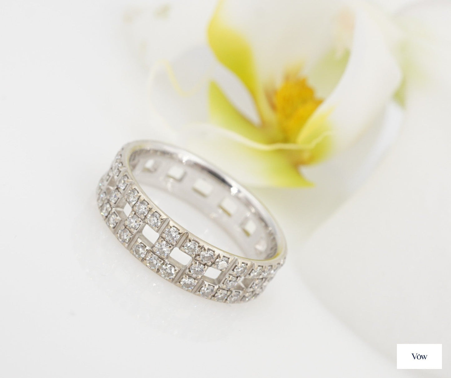 Tiffany & Co. T Ring — 0.99ct Diamond, 18k White Gold — Authentic Pre-Owned