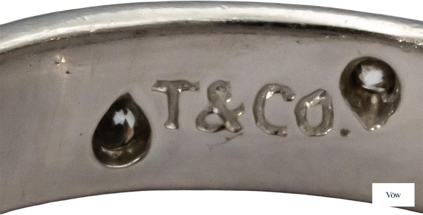 Tiffany & Co. Etoile Round Diamond Ring — 0.30ct Platinum — Authentic Pre-Owned