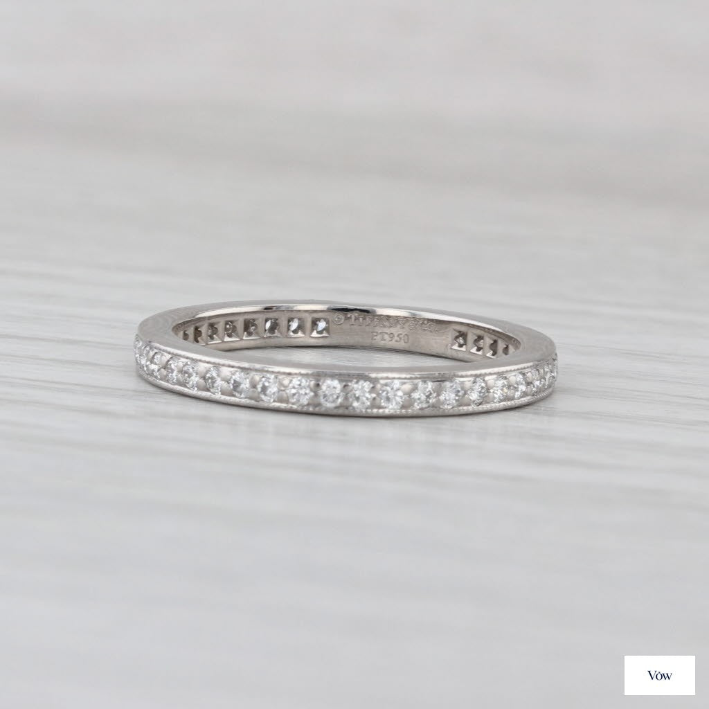 Tiffany & Co. Legacy — 0.62ct Diamond Eternity Band, Platinum — Authentic Pre-Owned