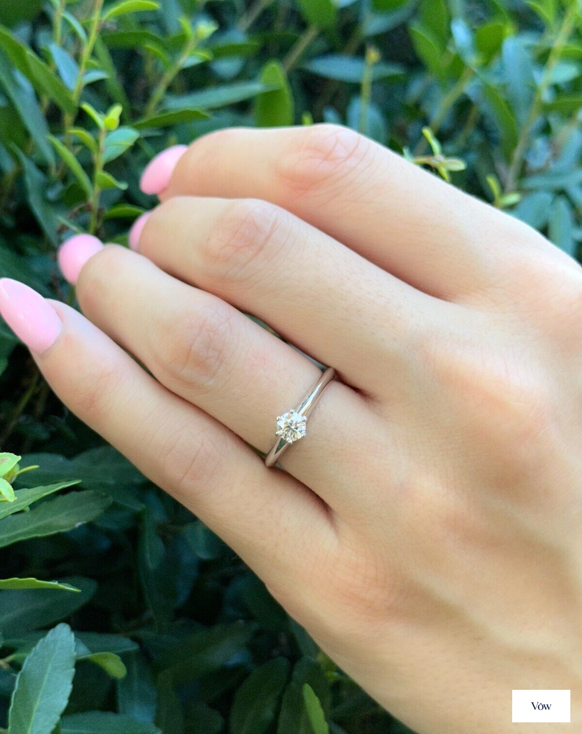 Tiffany & Co. Round Diamond Solitaire — 0.33ct, Platinum — Authentic Pre-Owned