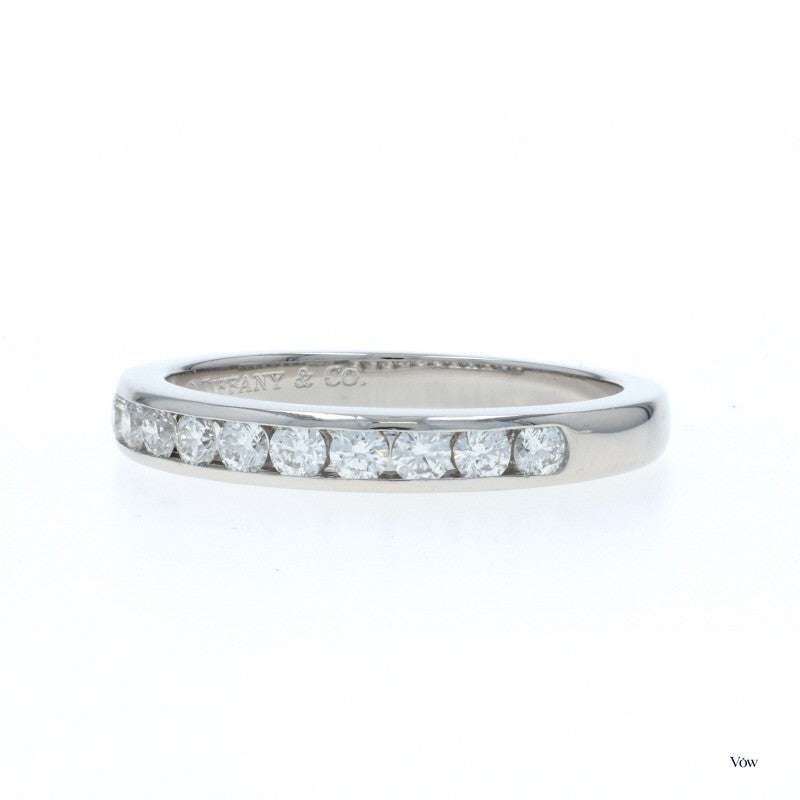 Tiffany & Co. Channel Band — 0.54ct Round Diamond, Platinum — Authentic Pre-Owned