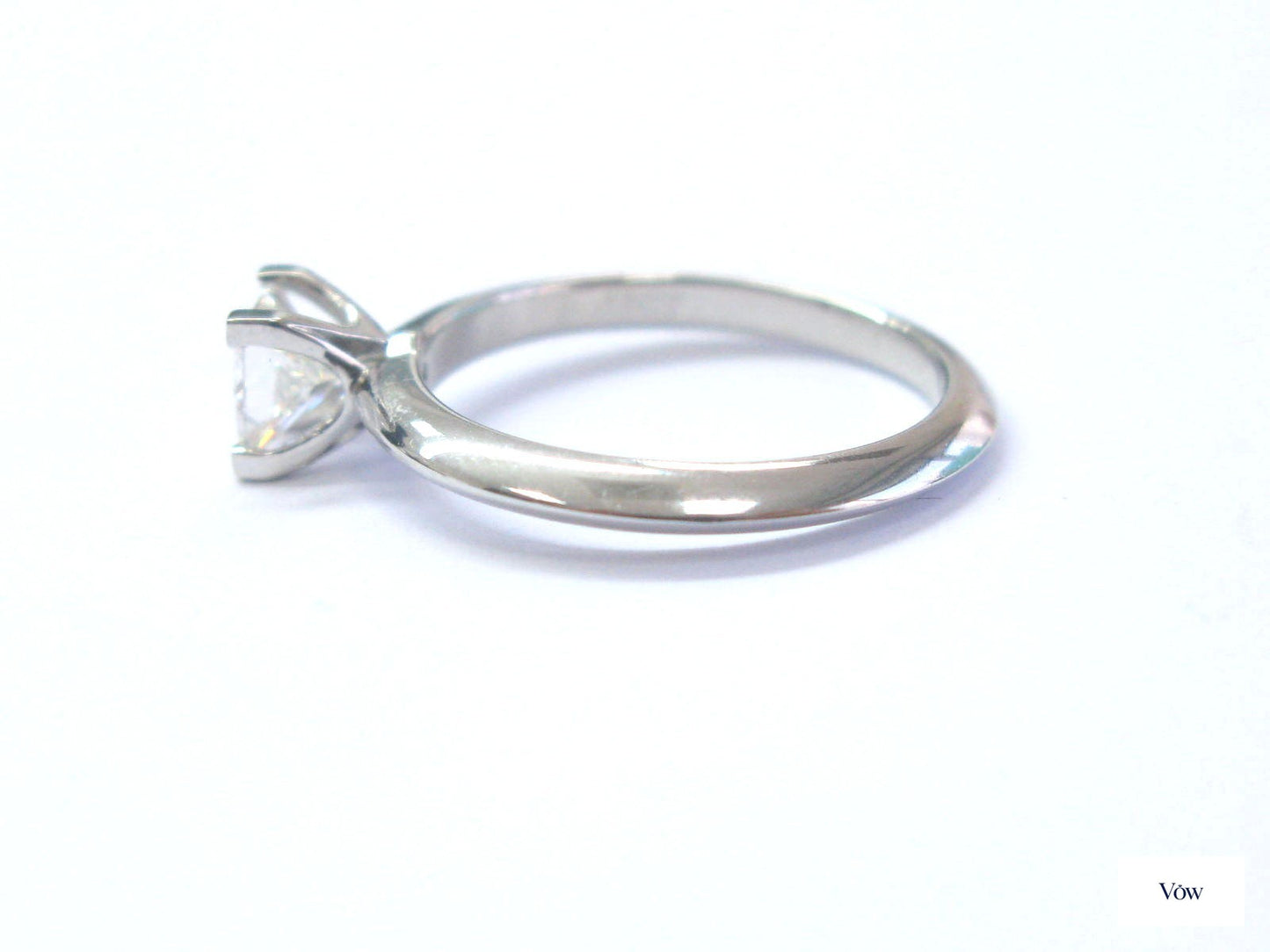 Tiffany & Co. Princess Cut Diamond Solitaire — 0.55ct, Platinum — Authentic Pre-Owned