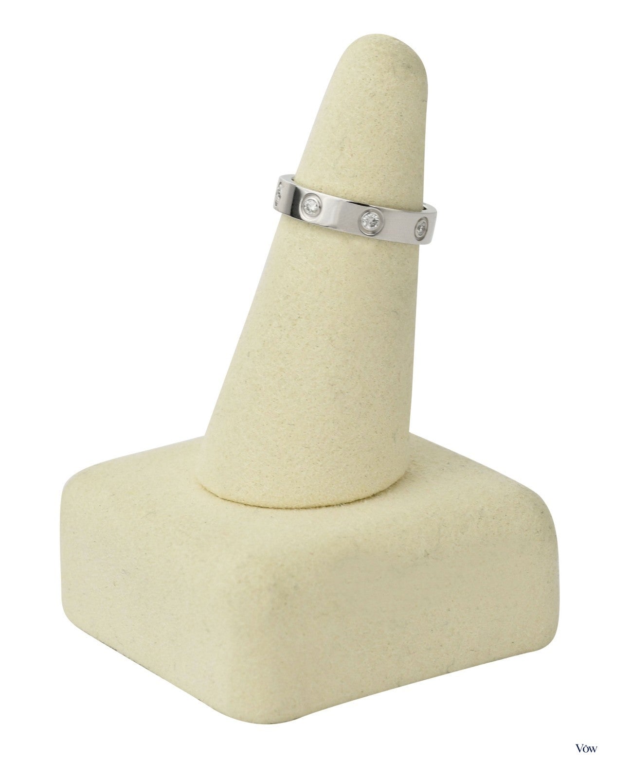 Cartier Love Ring — 0.19ct Diamonds, 18k White Gold — Authentic Pre-Owned