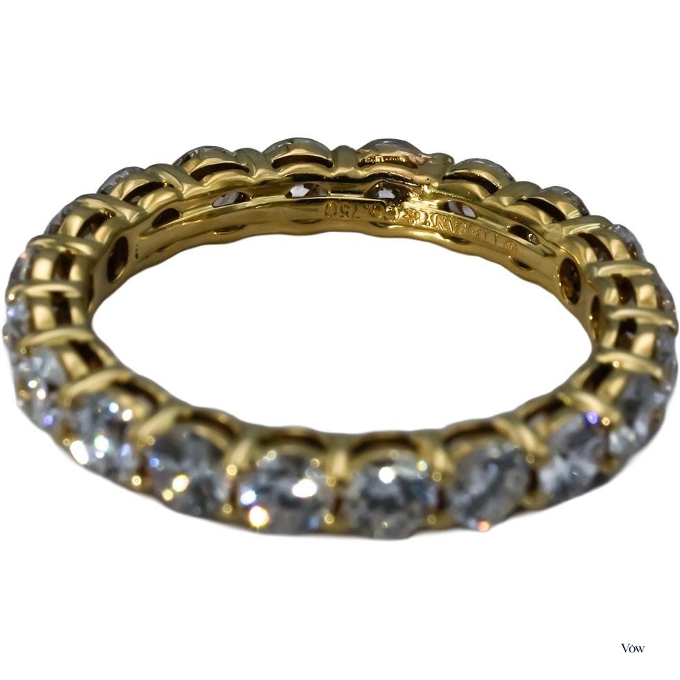 Tiffany & Co. Full Circle Diamond Ring — 1.60ct, Yellow Gold — Authentic Pre-Owned