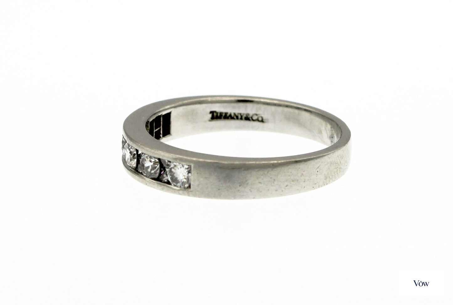 Tiffany & Co. Half Eternity Diamond Ring — .75ct Platinum — Authentic Pre-Owned