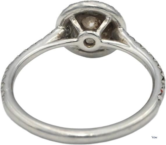 Tiffany & Co. Soleste Double Halo — 0.65ct Diamond, Platinum — Authentic Pre-Owned