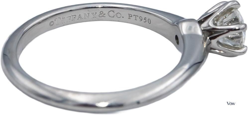 Tiffany & Co. Solitaire — 0.47ct Round Diamond, Platinum — Authentic Pre-Owned