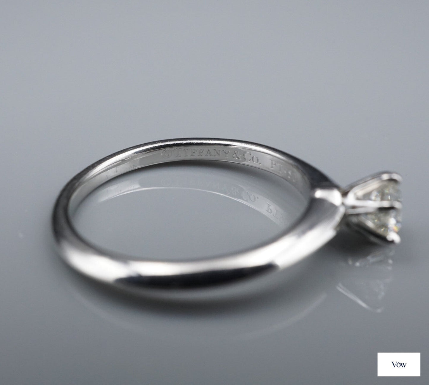 Tiffany & Co. Round Diamond Solitaire — 0.33ct, Platinum — Authentic Pre-Owned