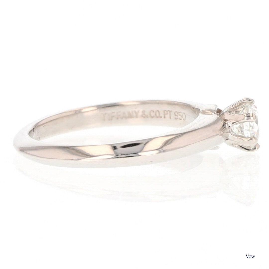 Tiffany & Co. Round Diamond Solitaire — 0.27ct, Platinum — Authentic Pre-Owned