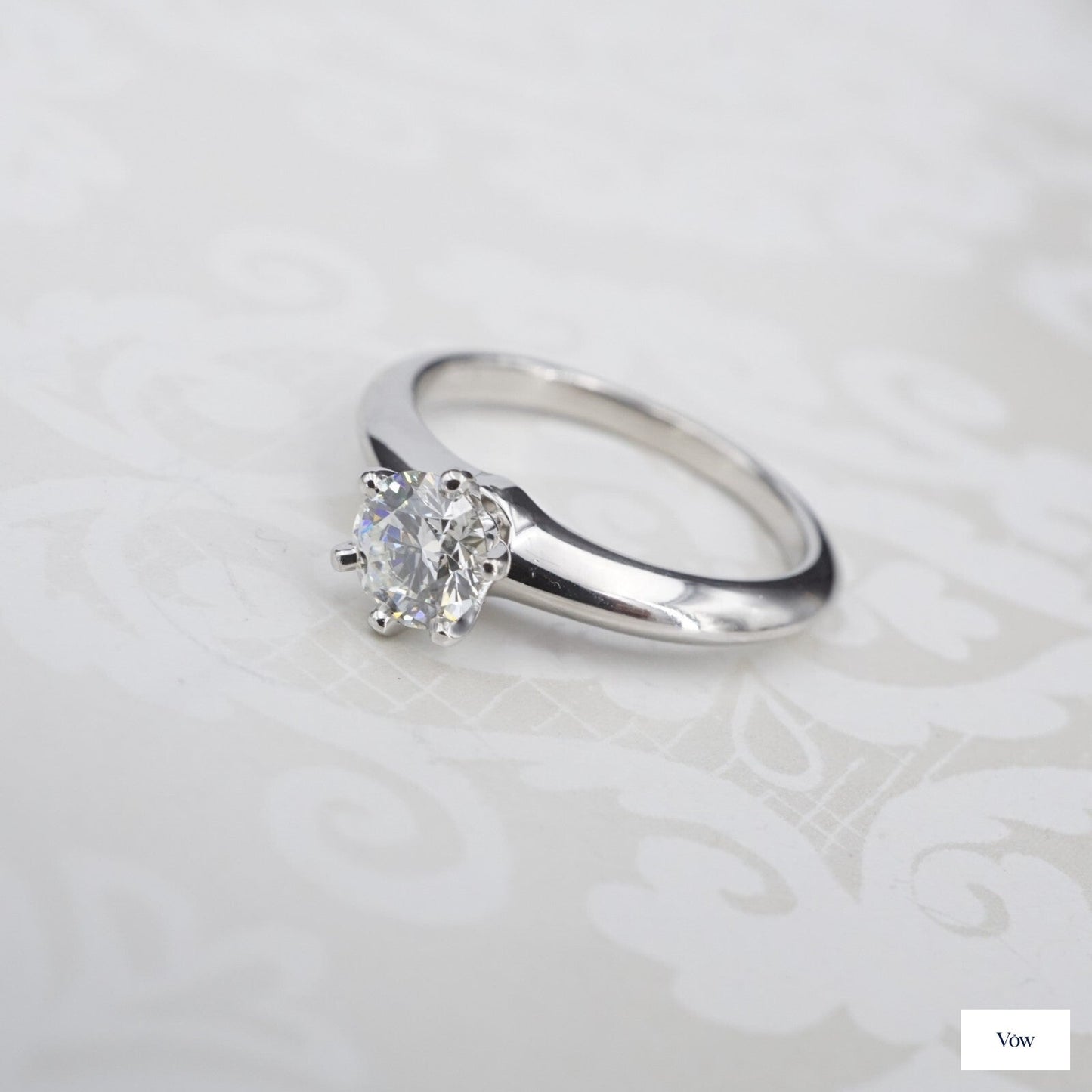 Tiffany & Co. Round Diamond Ring — 0.62ct, Platinum — Authentic Pre-Owned