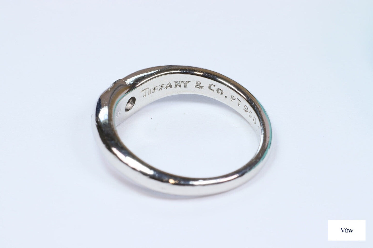 Tiffany & Co. Elsa Peretti Curved Band — 0.18ct Diamond, Platinum — Authentic Pre-Owned