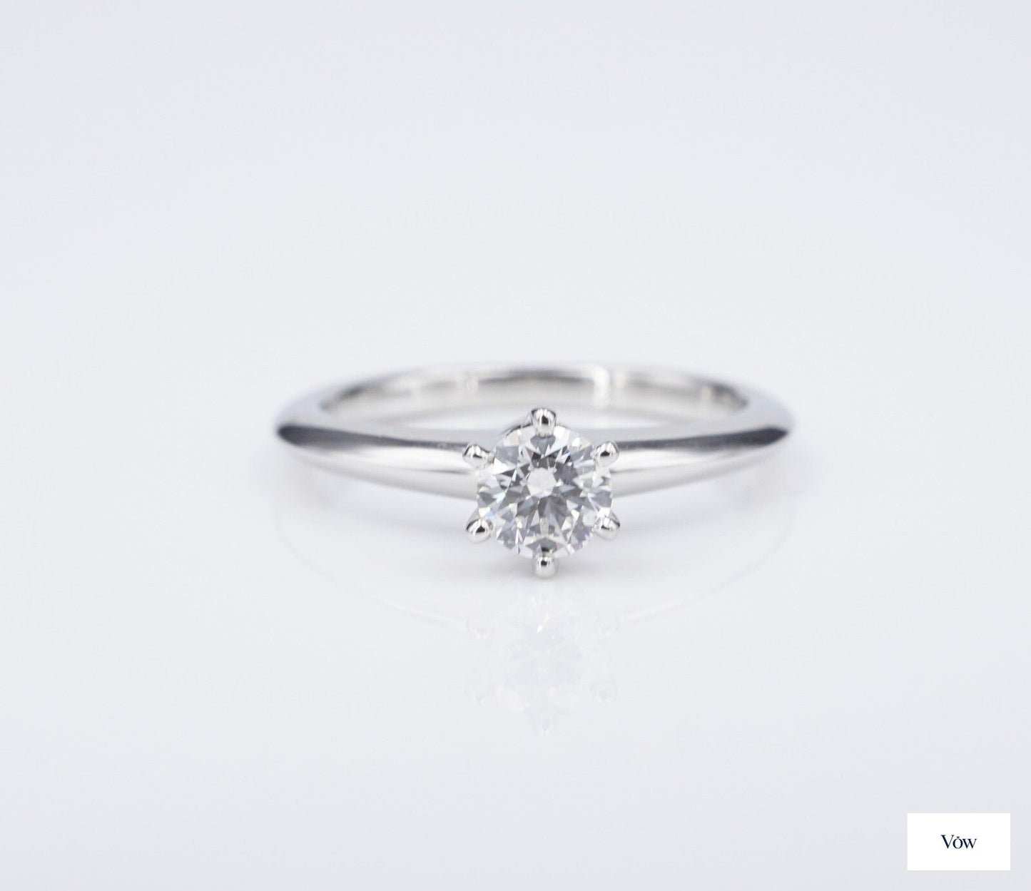 Tiffany & Co. Round Diamond Ring — 0.31ct, Platinum — Authentic Pre-Owned