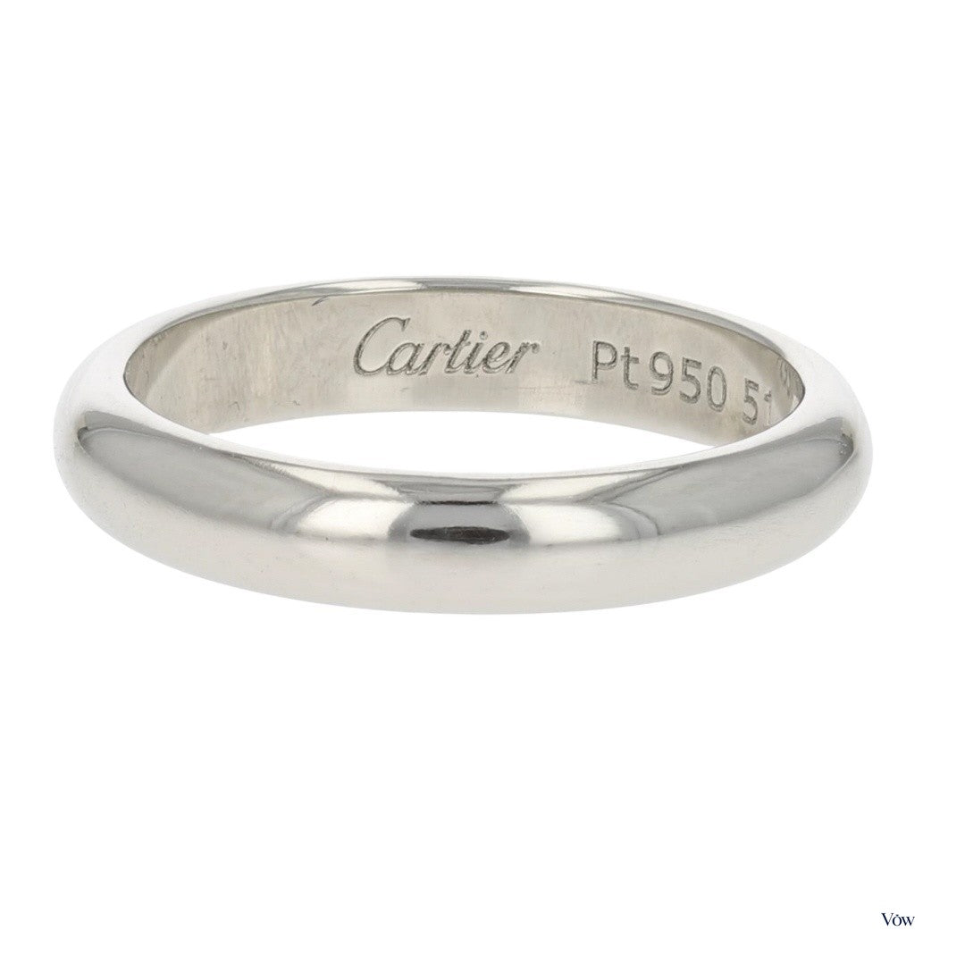 Cartier 1895 Solitaire — 5.00ct Round Diamond, Platinum — Authentic Pre-Owned