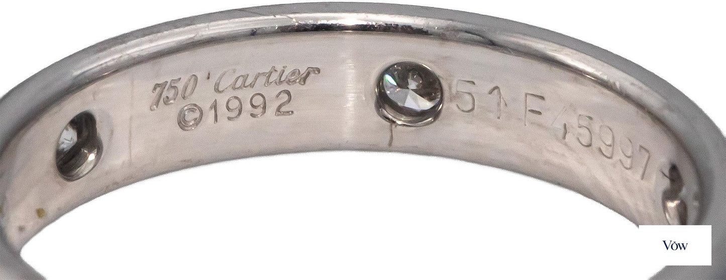 Cartier Stella Band — 0.25ct Round Diamond, 18k White Gold — Authentic Pre-Owned