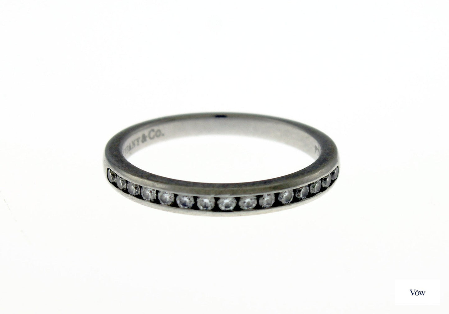Tiffany & Co. Half Eternity Diamond Band — Platinum — Authentic Pre-Owned