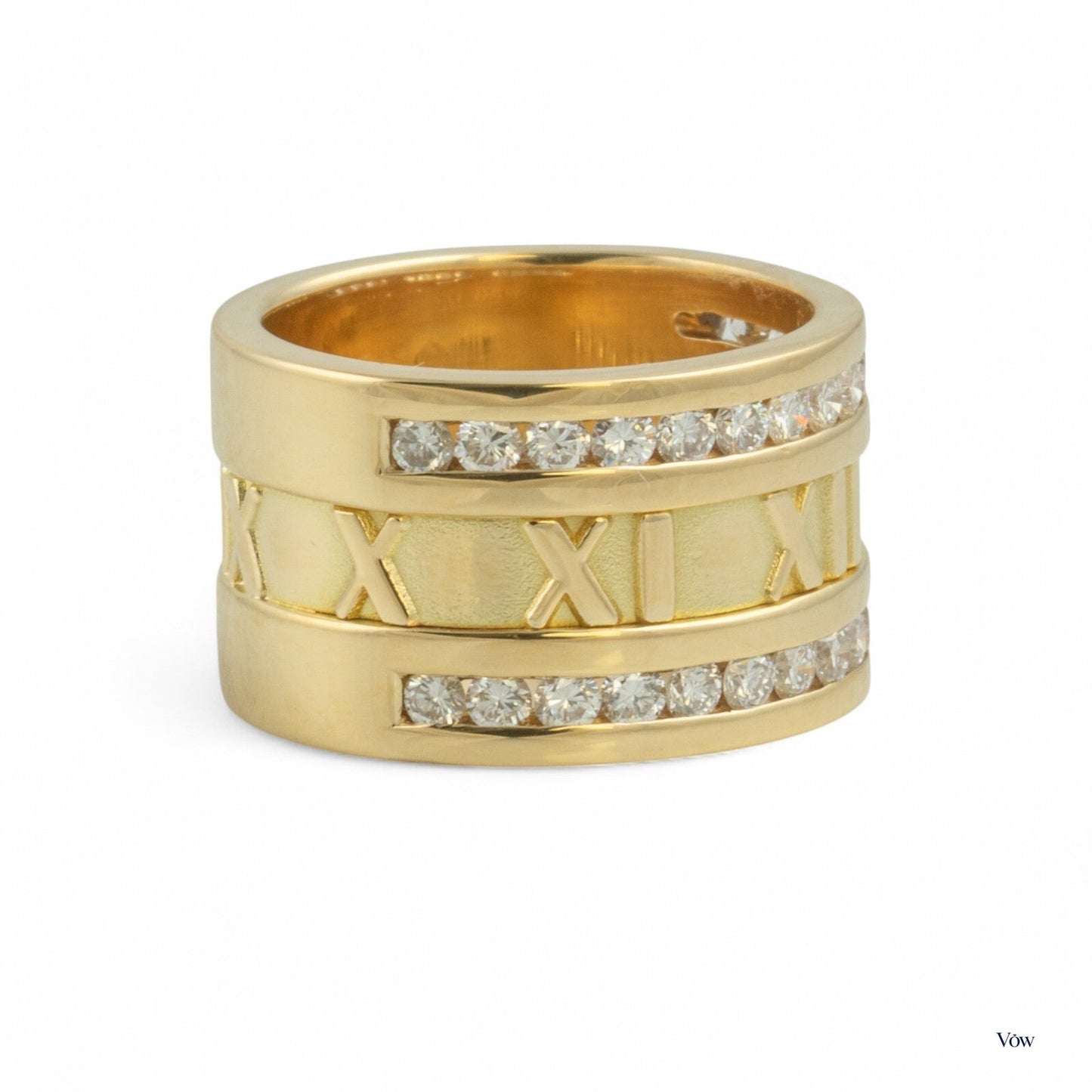 Tiffany & Co. Atlas Roman Numeral — 0.90ct, Yellow Gold — Authentic Pre-Owned